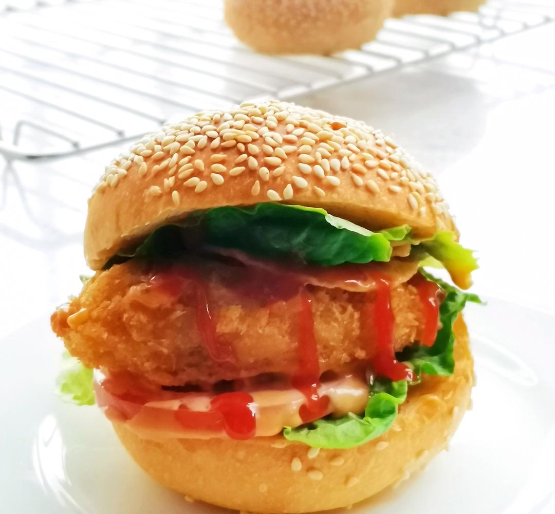 超~级松软的烫种汉堡胚