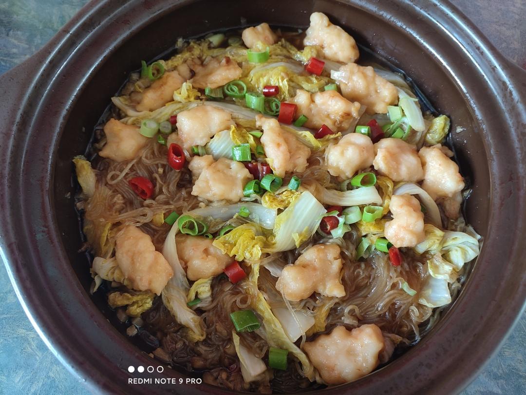 蒜蓉虾滑煲