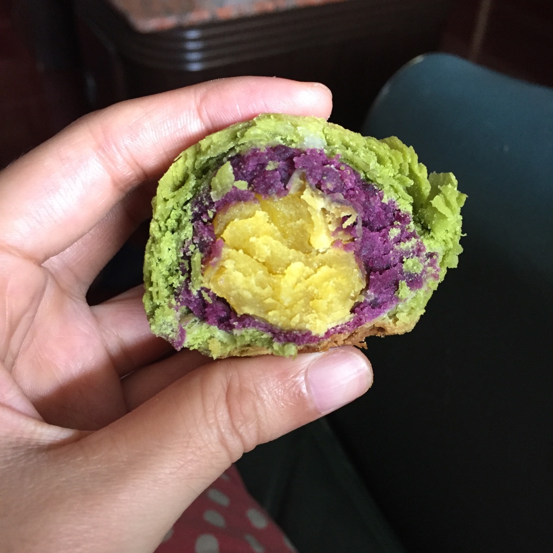 【紫薯馅】-面包机炒制健康的美味