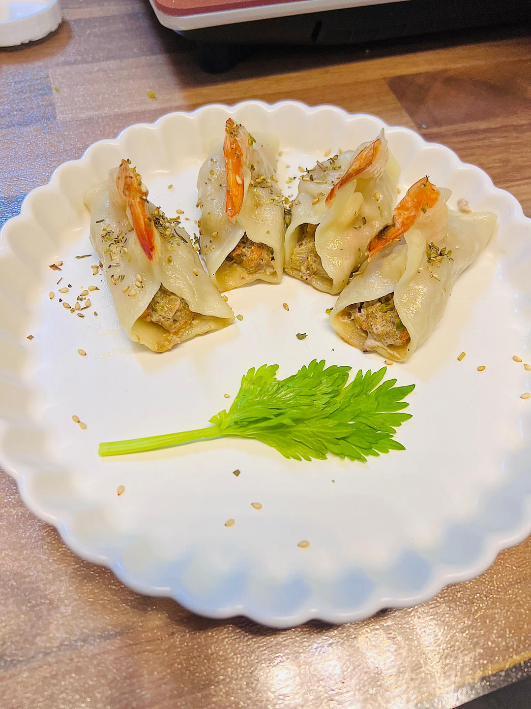 鲜虾锅贴