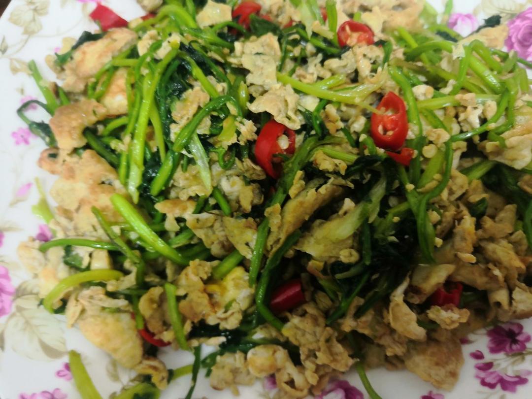 香菜炒鸡蛋