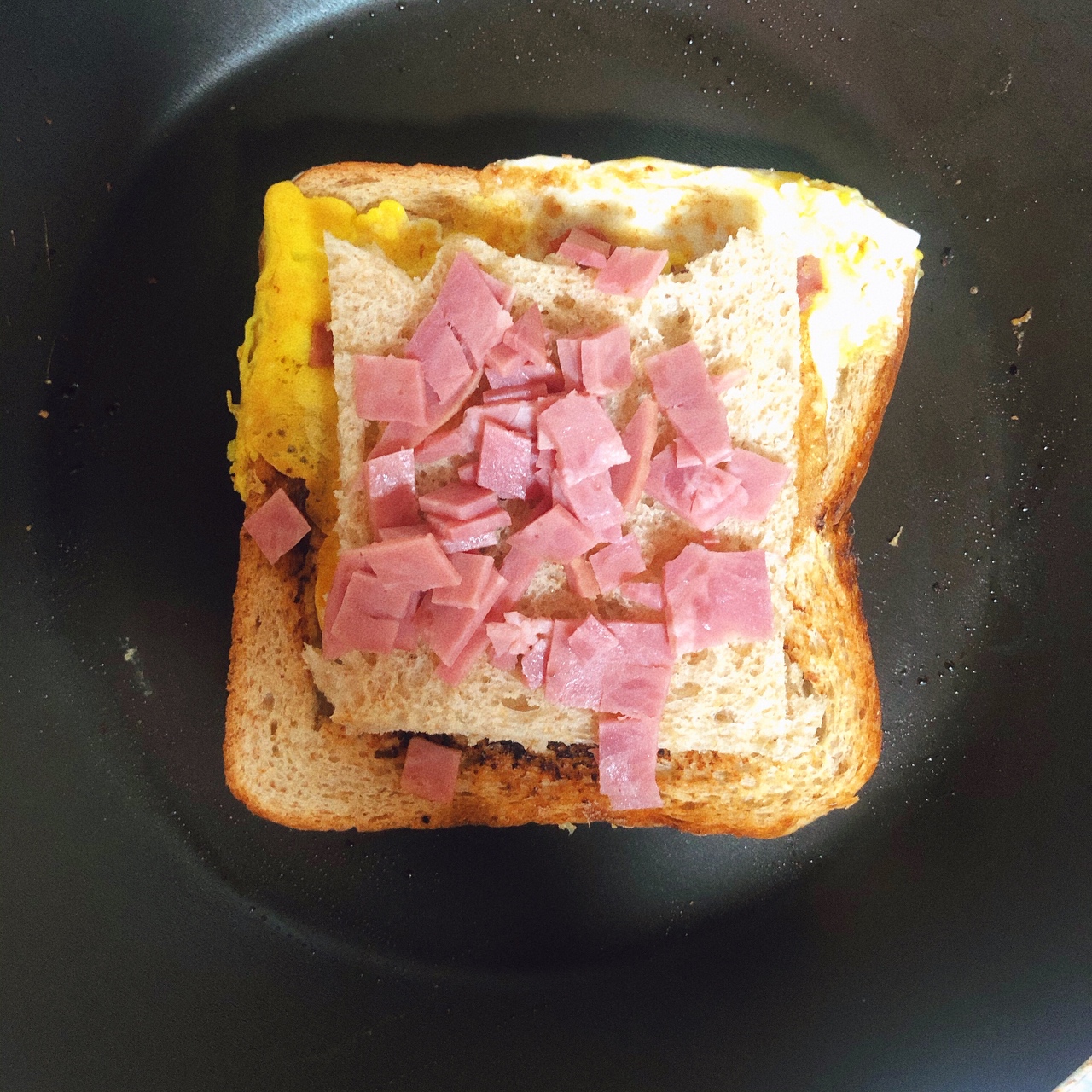 爆浆芝士火腿三明治🥪低脂早午餐（5分钟零厨艺快手）的做法 步骤7