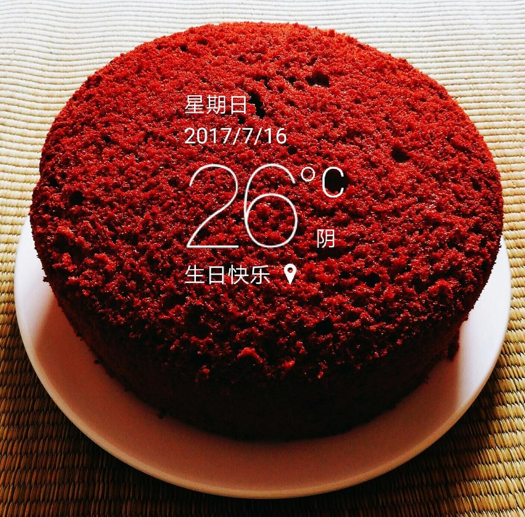8寸红丝绒蛋糕