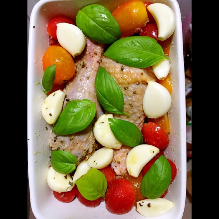 番茄大蒜香草烤鸡腿（庄祖宜）