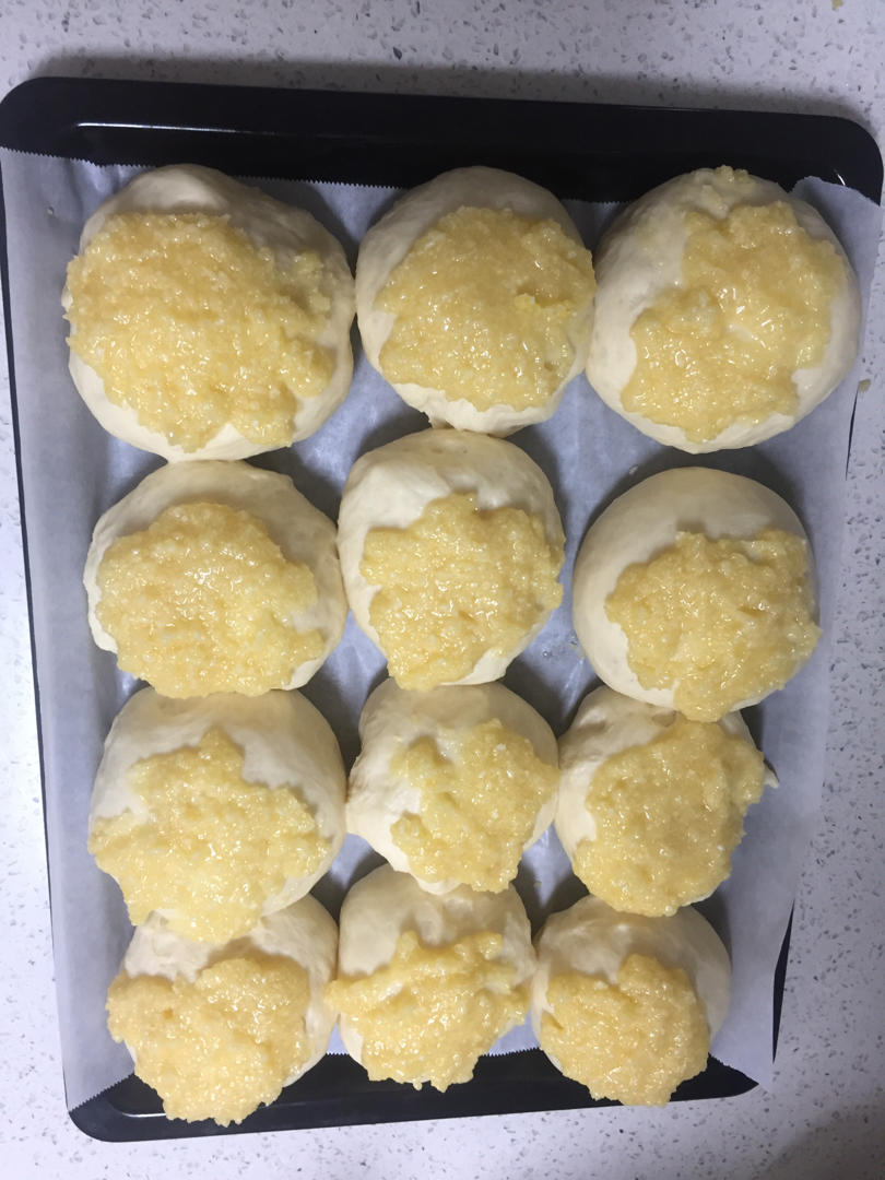 椰蓉餐包（一次发酵，玉米油版，或黄油）