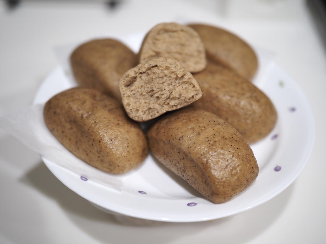 【黑豆渣馒头】——刀切馒头基础做法（带视频哦）