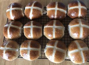 Hot Cross buns英国传统十字面包 复活节必备的做法 步骤19