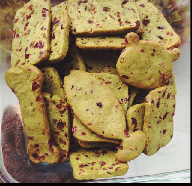抹茶蔓越莓饼干