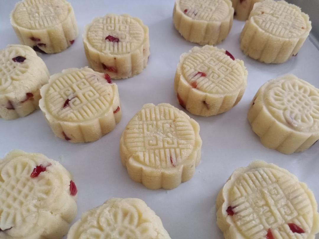 蔓越莓绿豆糕