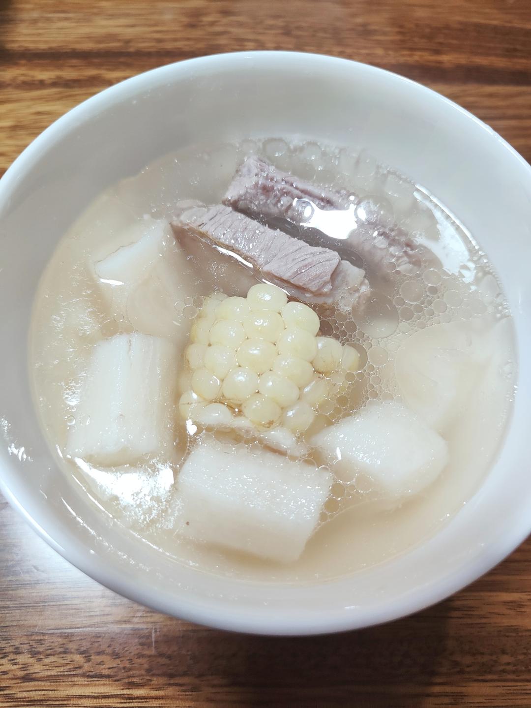 山药玉米排骨汤