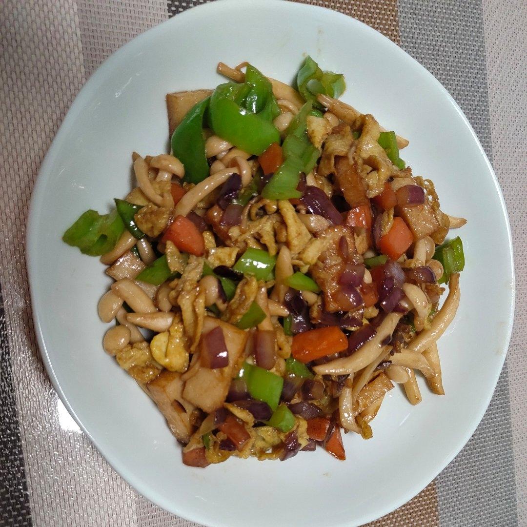 白玉菇炒火腿