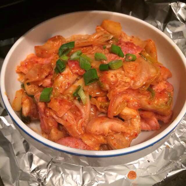 韩式泡菜炒五花肉