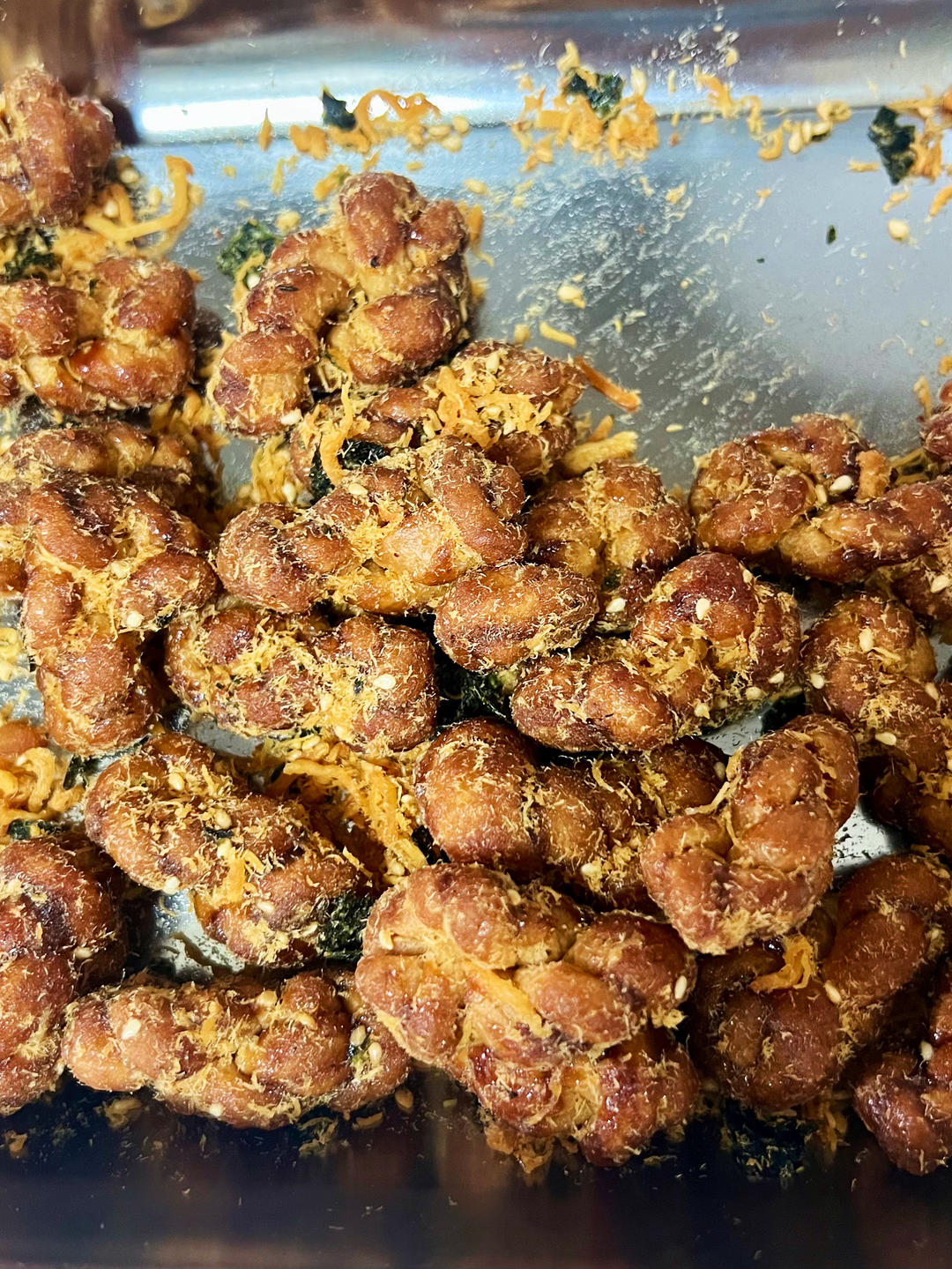 红糖肉松小麻花