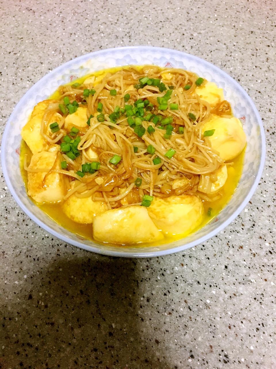 超级下饭菜--金针菇日本豆腐