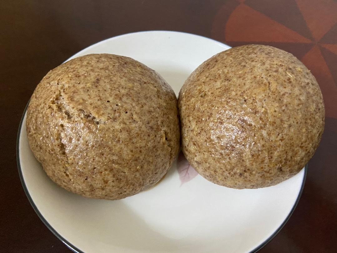 无糖无盐低升糖全麦黑麦馒头的做法