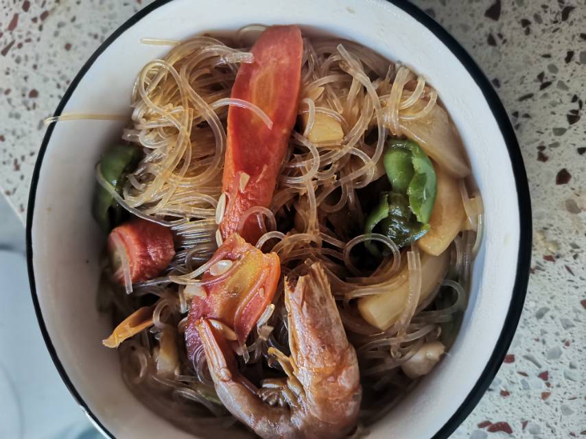 虾干粉丝煲