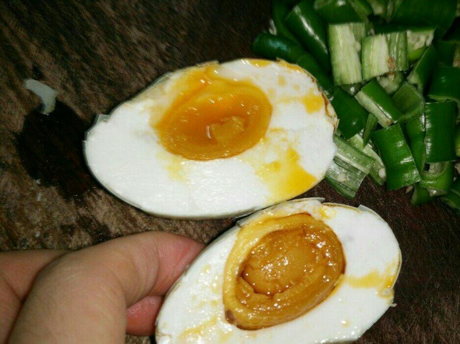 自制流油的咸鸭蛋