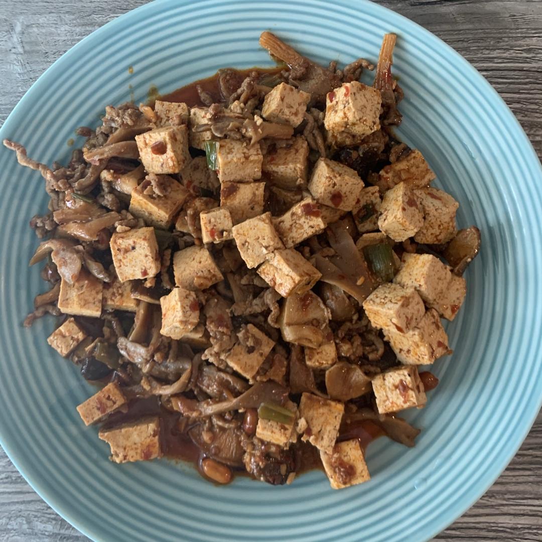超级下饭的香菇肉沫豆腐