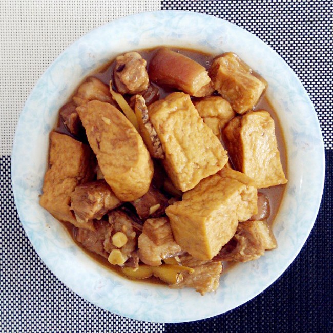 油豆腐烧肉