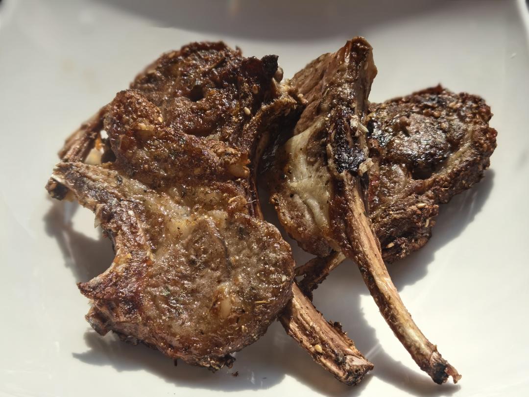 超简单 空气炸锅烤羊排