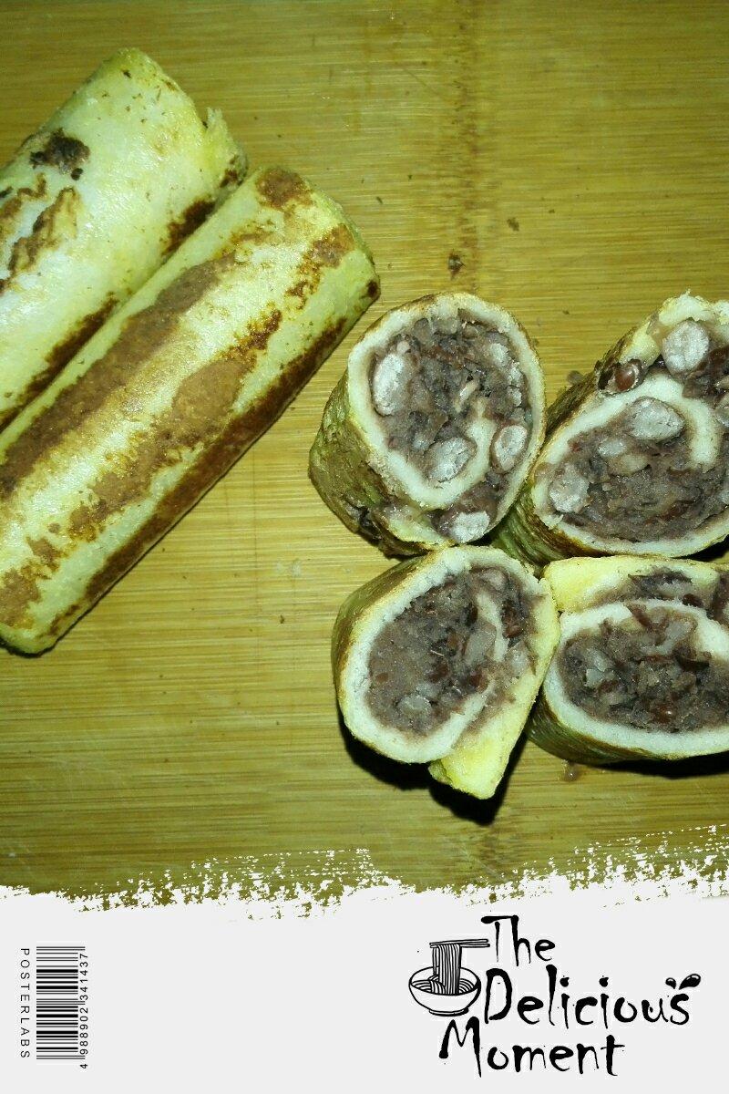 豆沙吐司卷