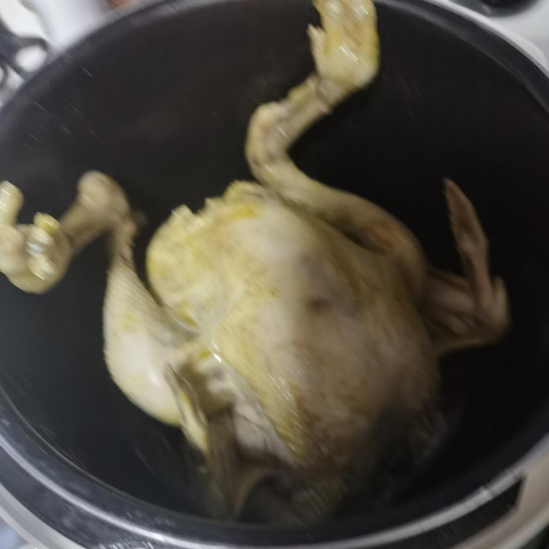 姜黄盐焗鸡，不用一滴水，自制盐焗鸡粉，厨房小白入门级大菜