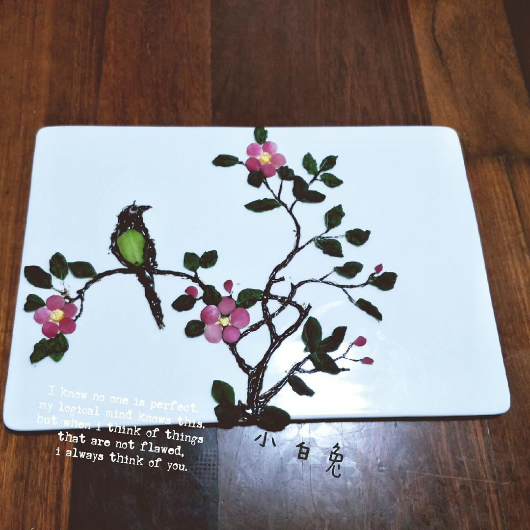 我的蔬果盘画（花鸟虫草集）