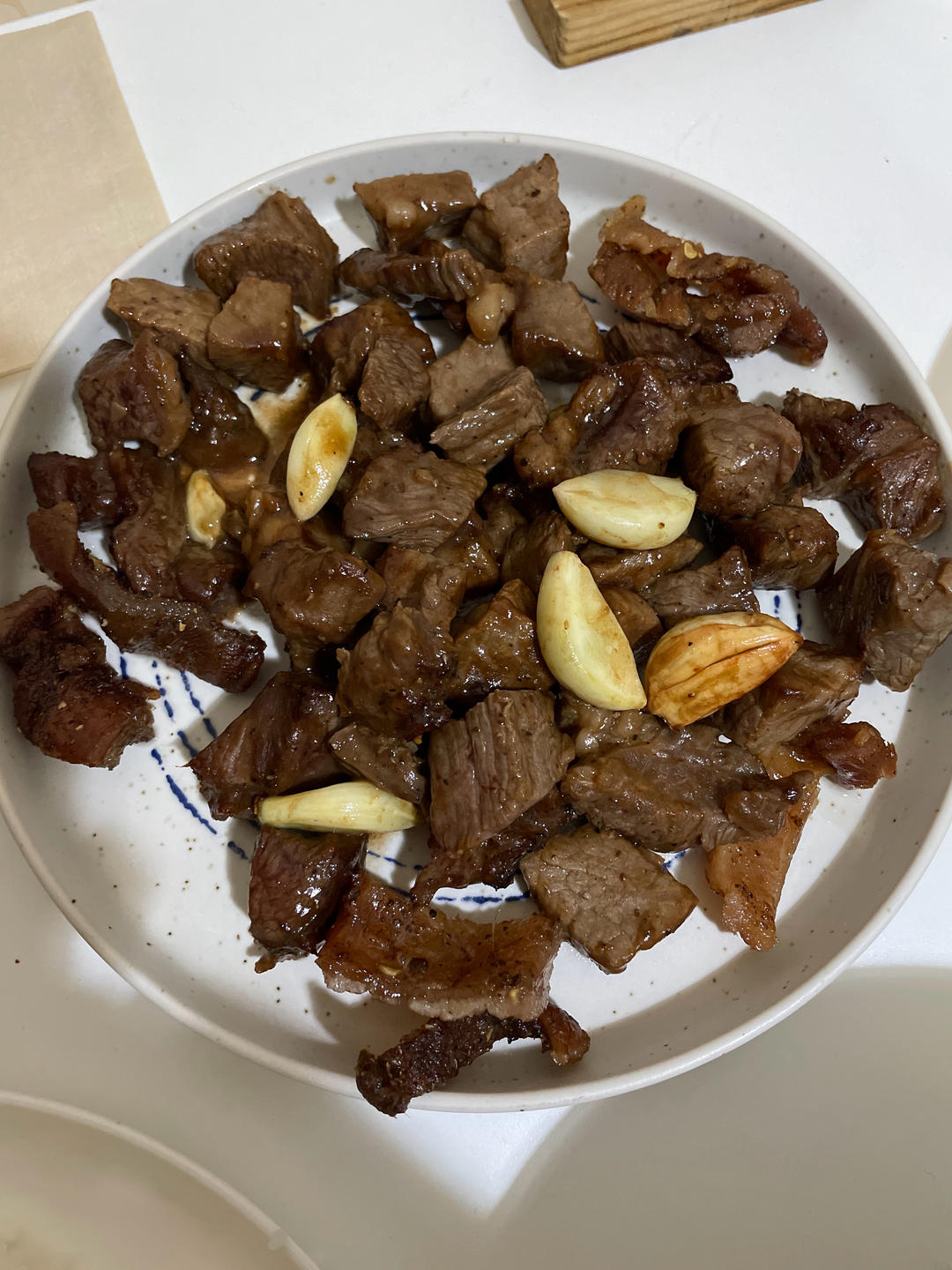 蒜香牛肉粒 空气炸锅版