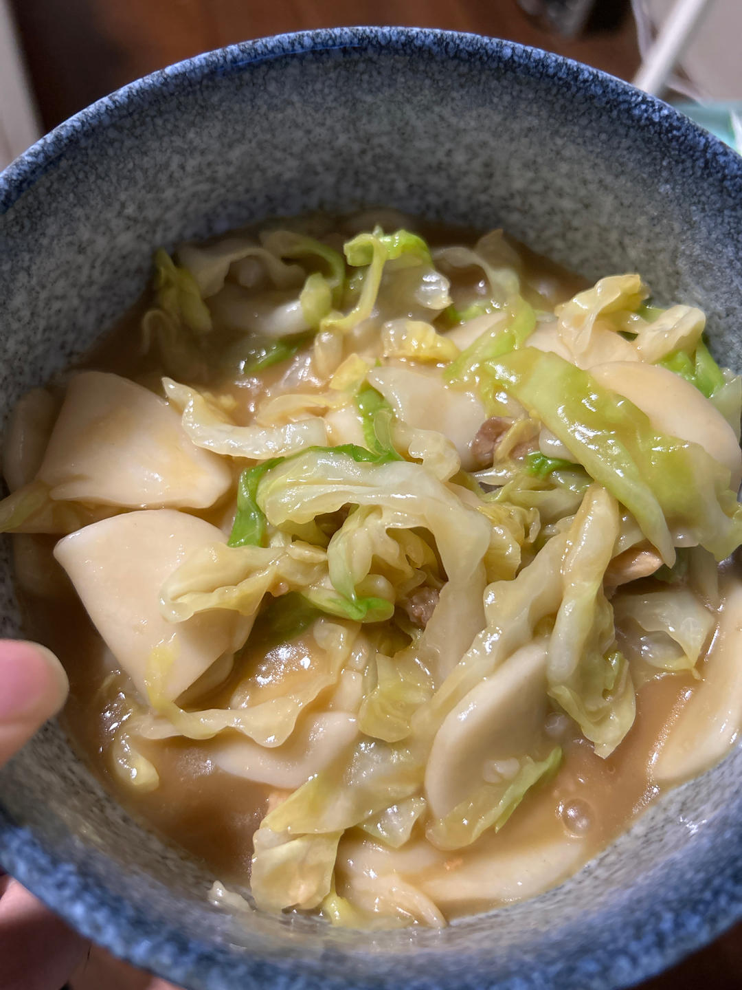 肉丝白菜炒年糕