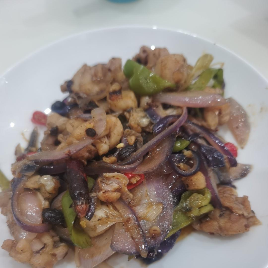 干锅牛蛙