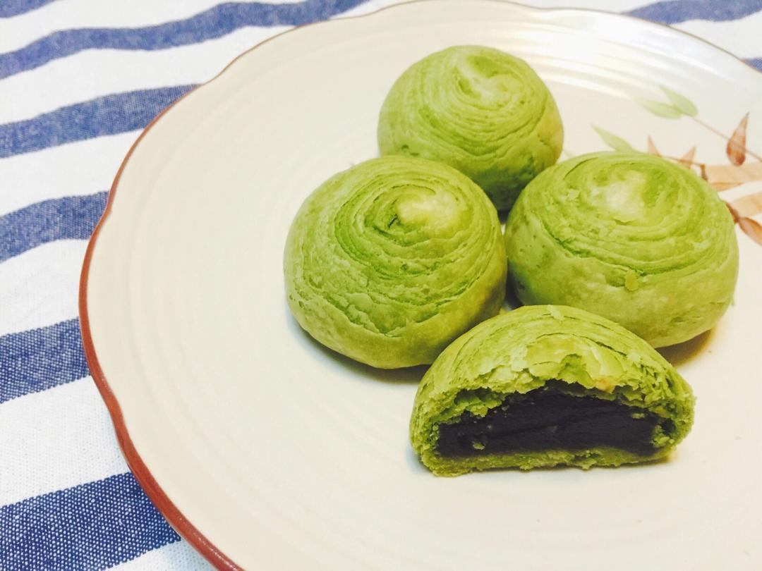 蛋黄酥~紫薯、抹茶、原味~花好月圆，中秋快乐~内附一次做六色蛋黄酥方法~