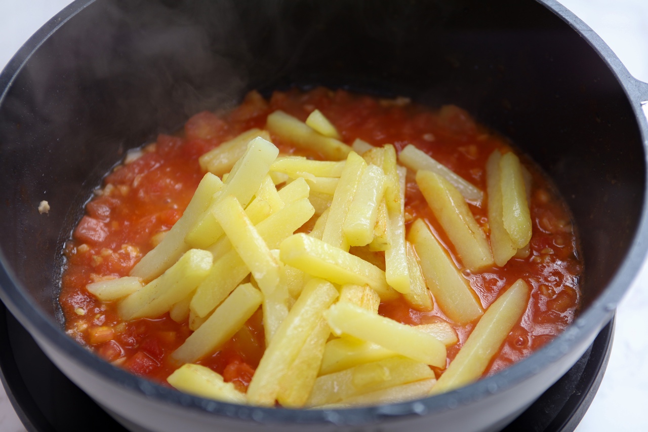 西红柿炒土豆条的做法 步骤8