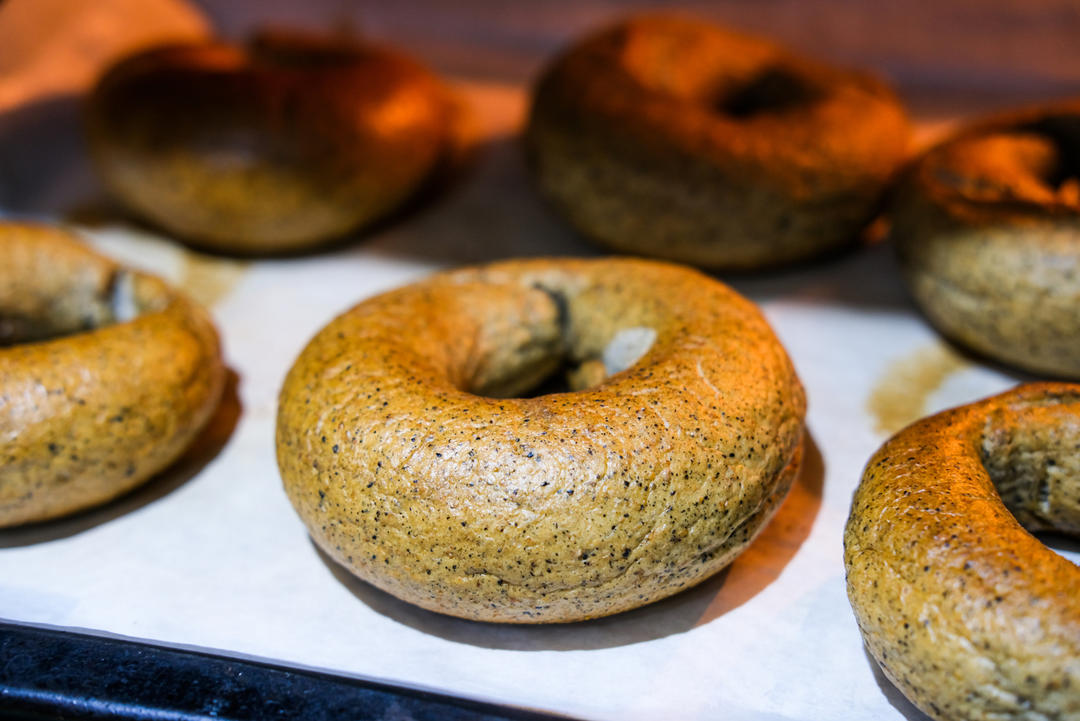 小美 低油低糖黑芝麻贝果