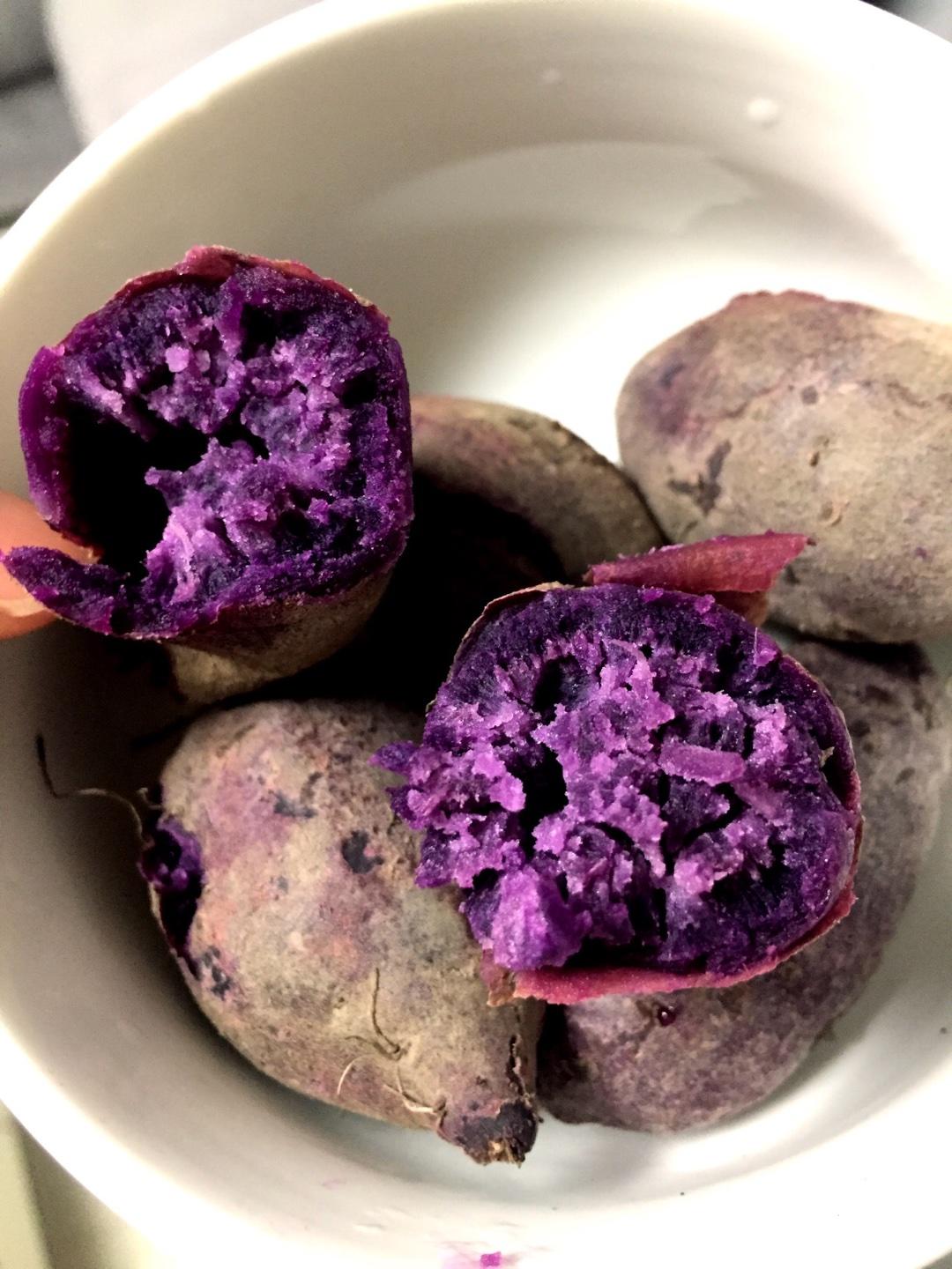 酸奶紫薯燕麦塔的做法 步骤1