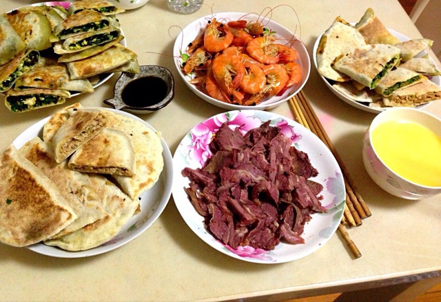 为家人做晚餐
