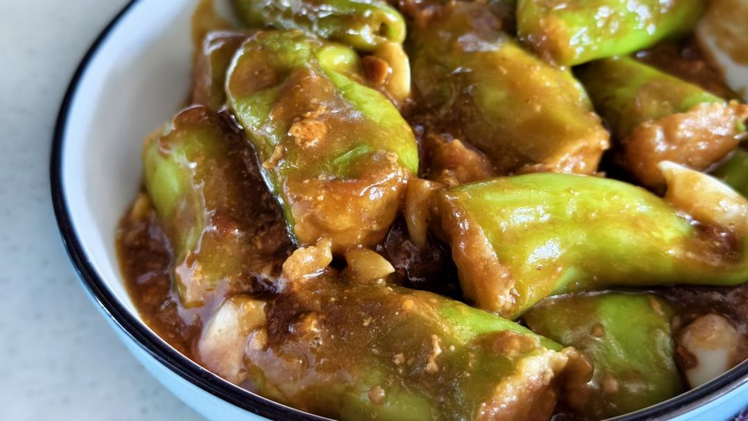 销魂青椒酿肉【超级下饭】