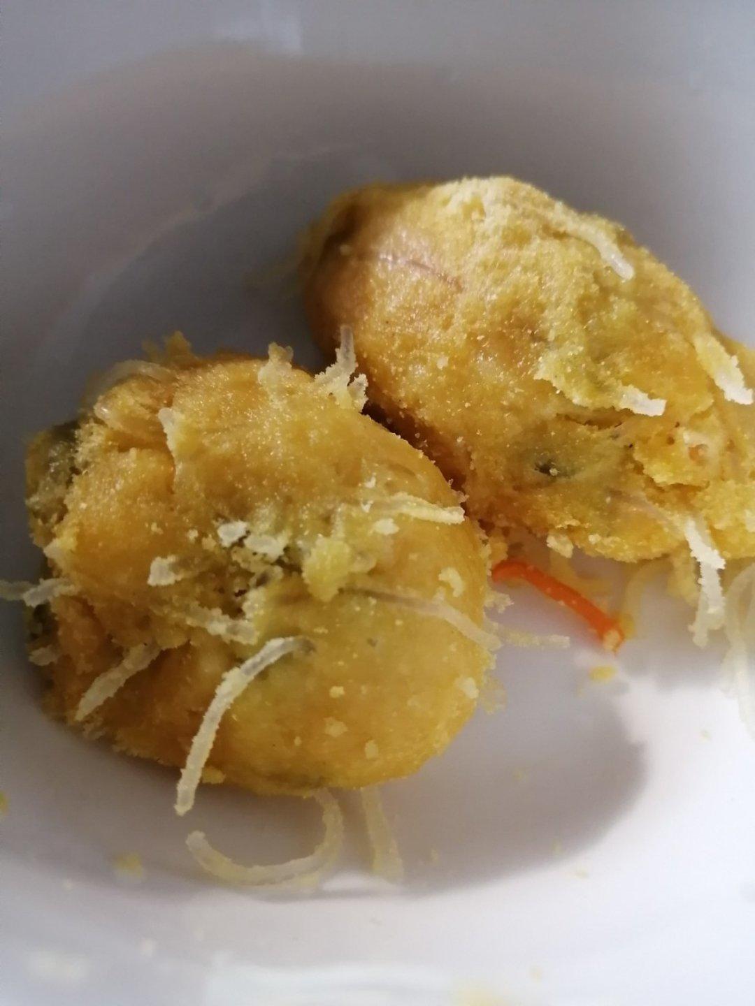 减肥餐玉米面菜团子