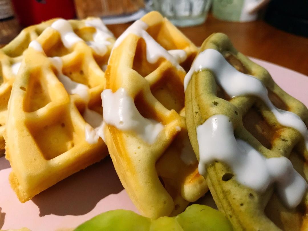 儿童早餐—蓝莓华夫饼