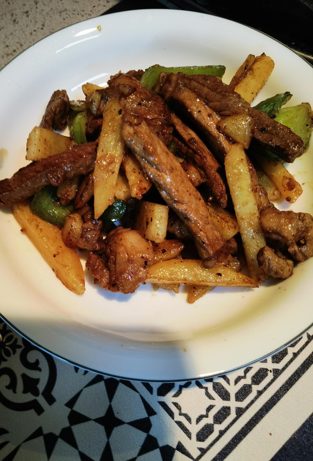 🥩土豆牛排煎锅