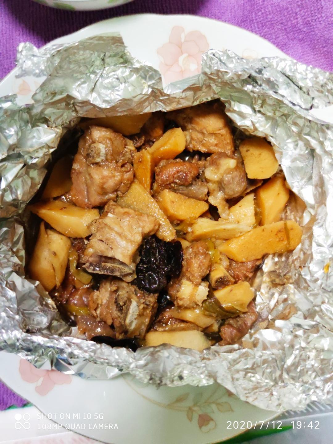 锡纸沙姜焗排骨
