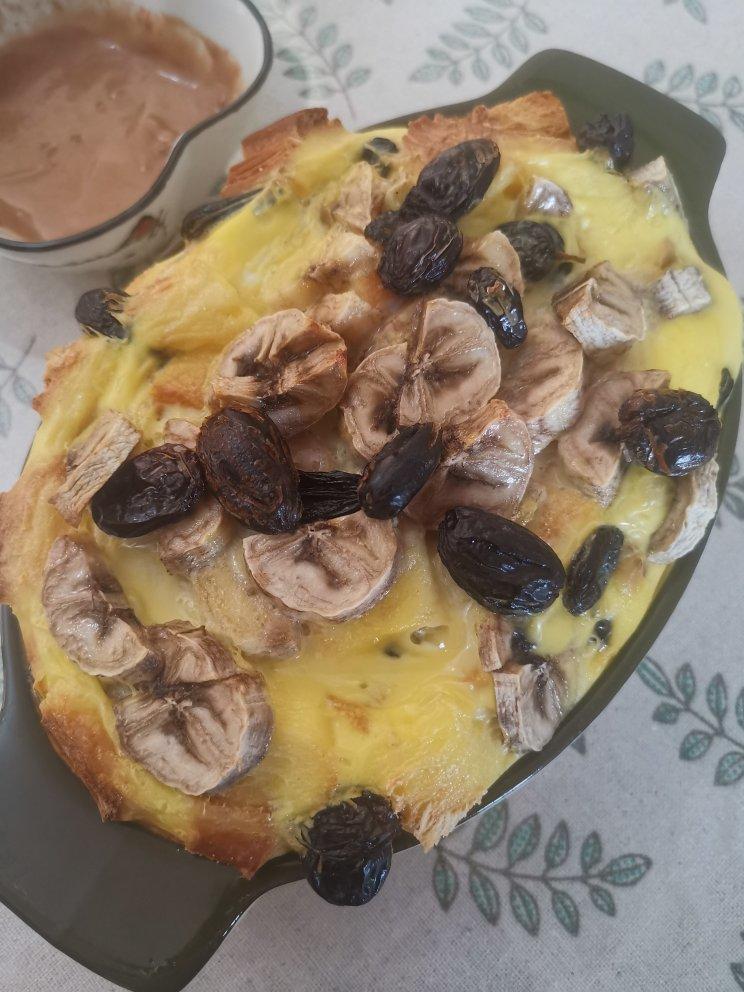 牛奶吐司鸡蛋布丁（失败吐司的归处）