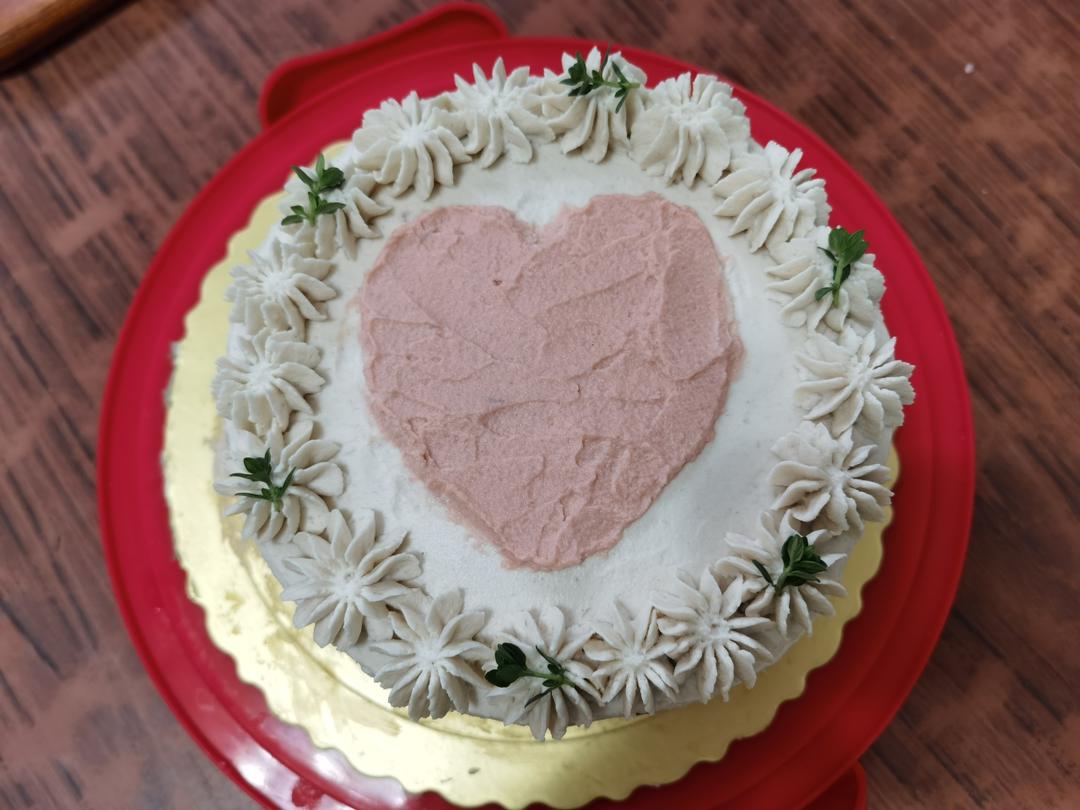 紫薯芋泥巴斯克蛋糕🍰温柔无比的粉紫仙女色系～