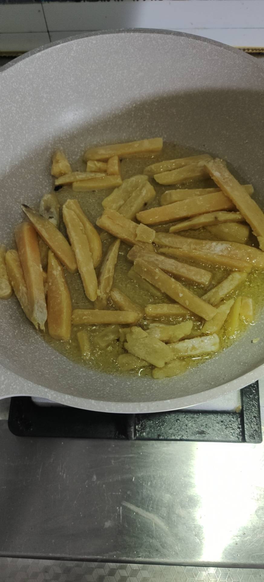 自制炸红薯条（比外边卖的更好吃）