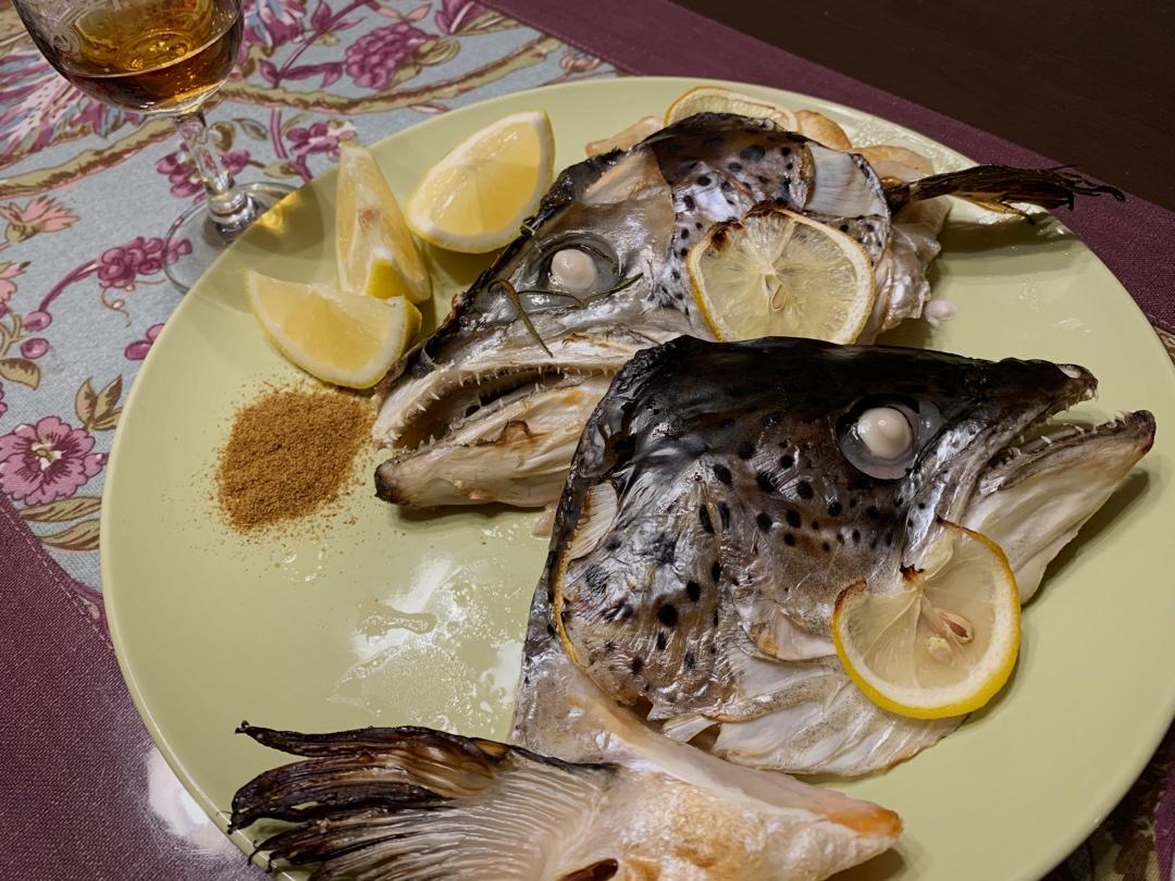 大和风味之盐烤三文鱼头