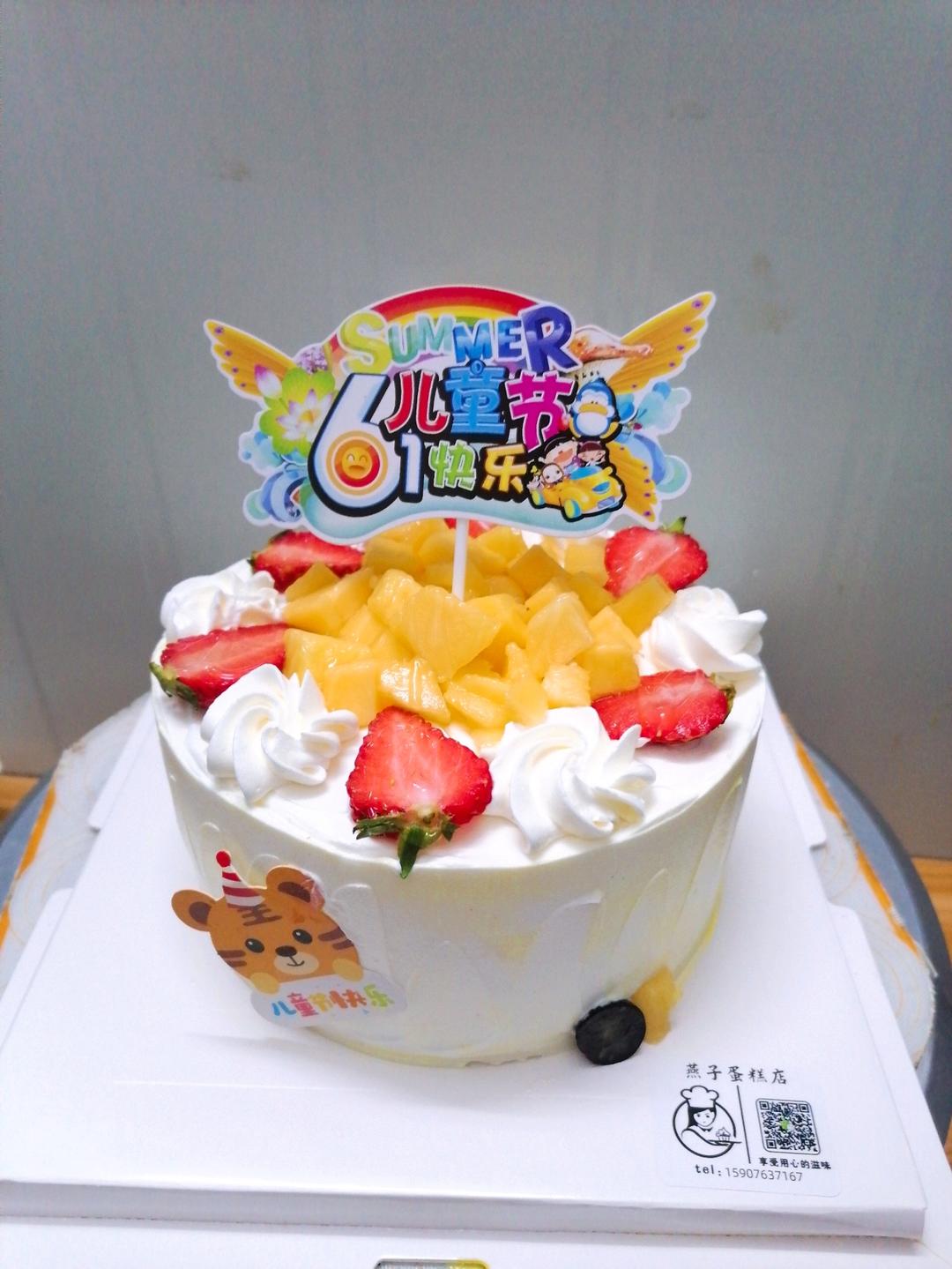 生日蛋糕图只是为了记录自己做的蛋糕以后回顾方便