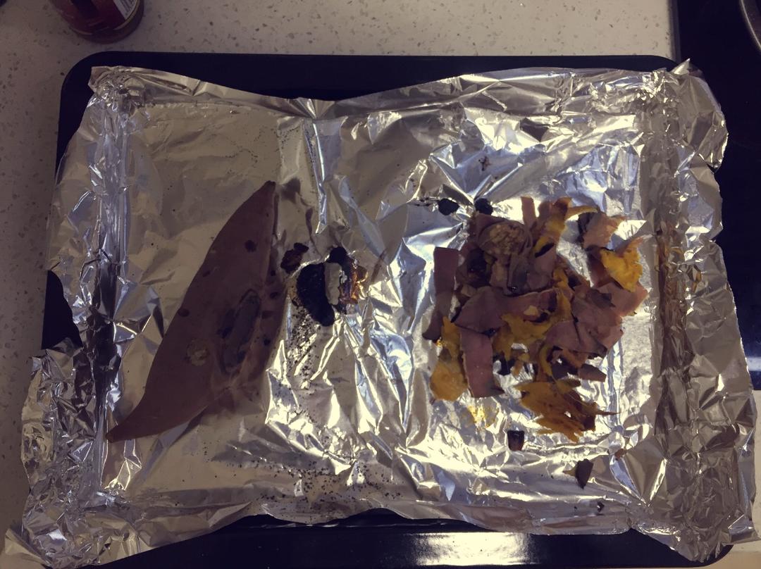 【烤箱版烤红薯】