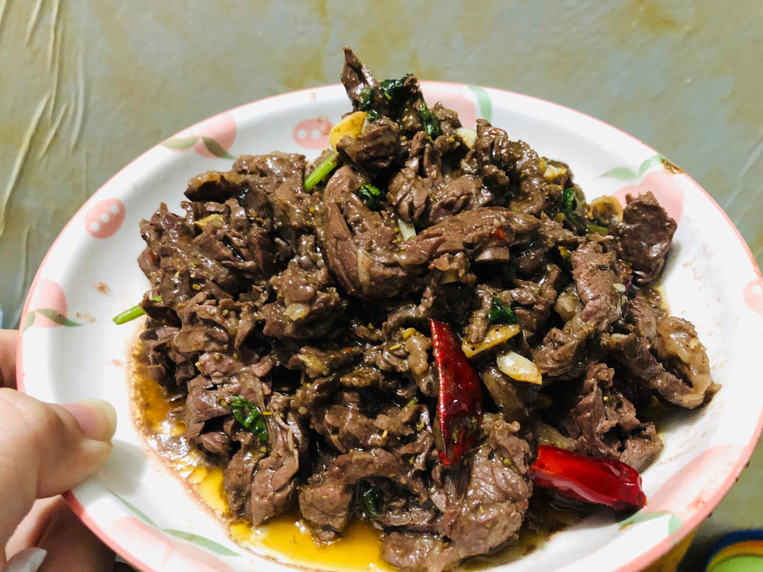 香辣孜然牛肉，我只吃自已做的，连炫三碗米饭