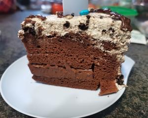 海盐奥利奥冰火熔岩芯巧克力戚风蛋糕 六寸的做法 步骤11