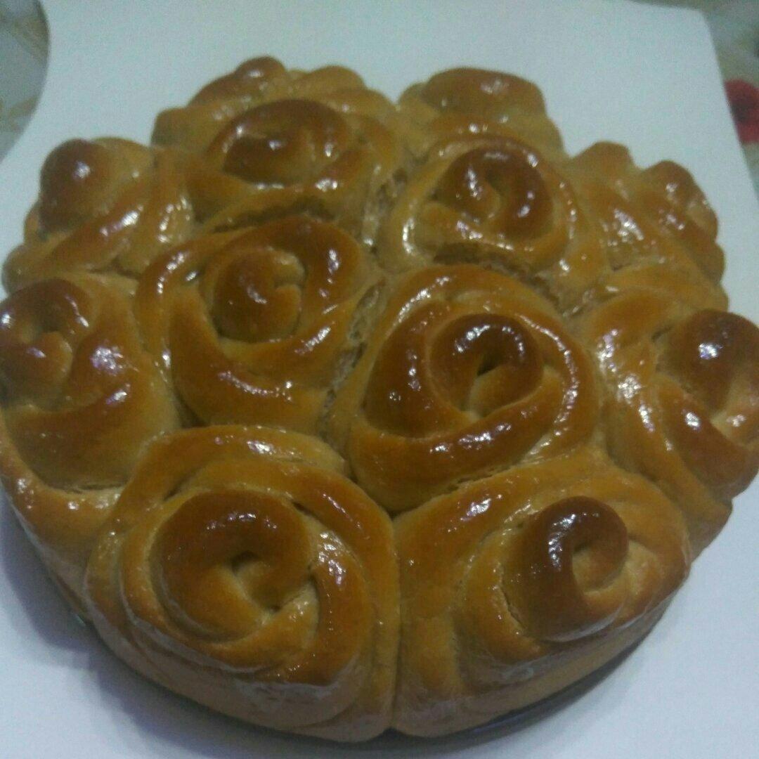 玫瑰花面包