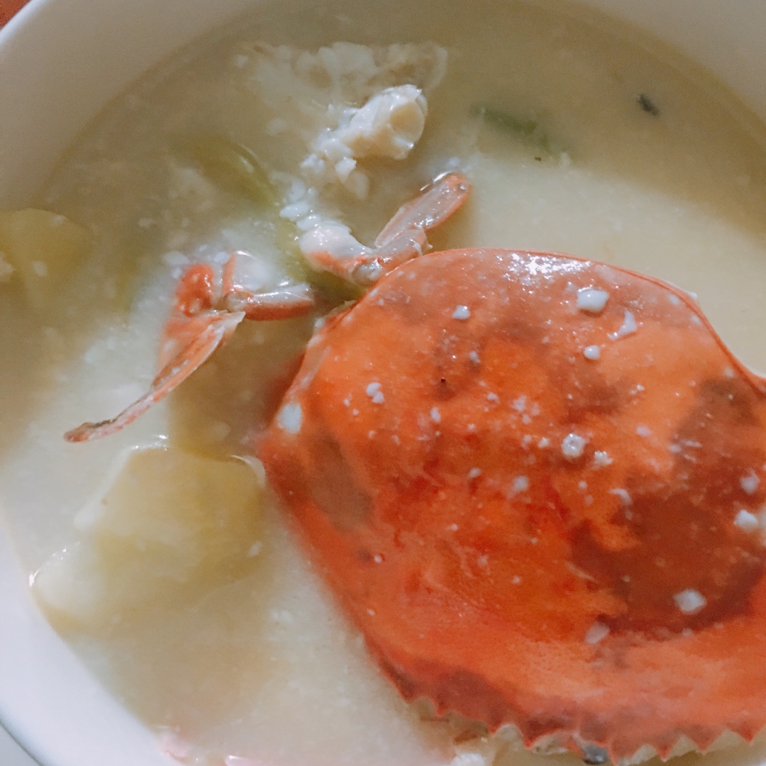 白蟹豆腐煲
